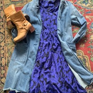 Handmade vintage floral maxi dress